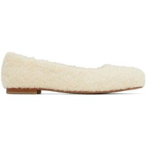 KIMHEKIM Boucle Ballerina Flats Size 39 US 9 Ivory